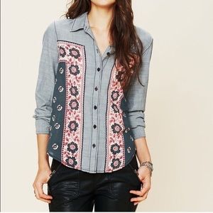 Free People Bandana Shirt